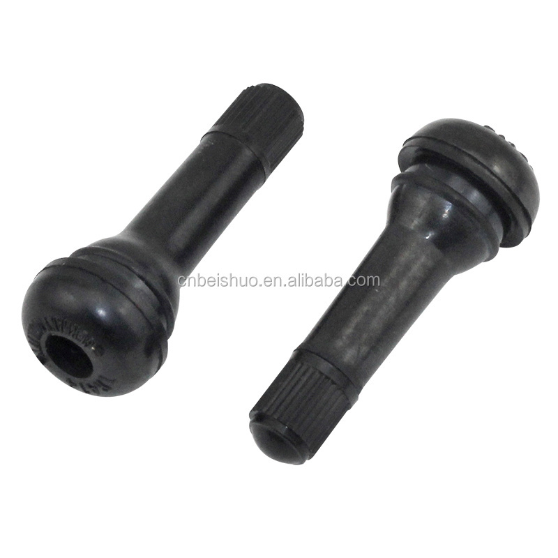 Rubber Snap-in Valve Stem Car Cap Rubber Tubeless Tire Valves