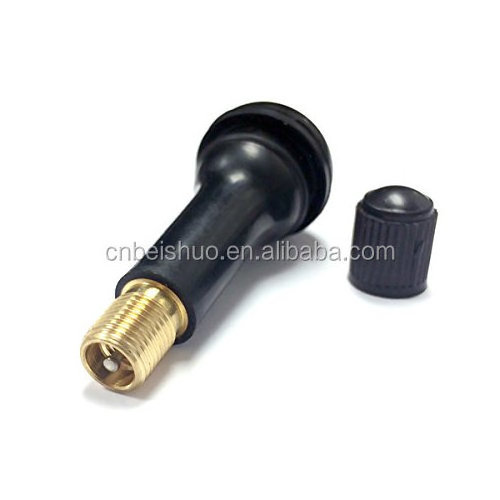 Rubber Snap-in Valve Stem Car Cap Rubber Tubeless Tire Valves