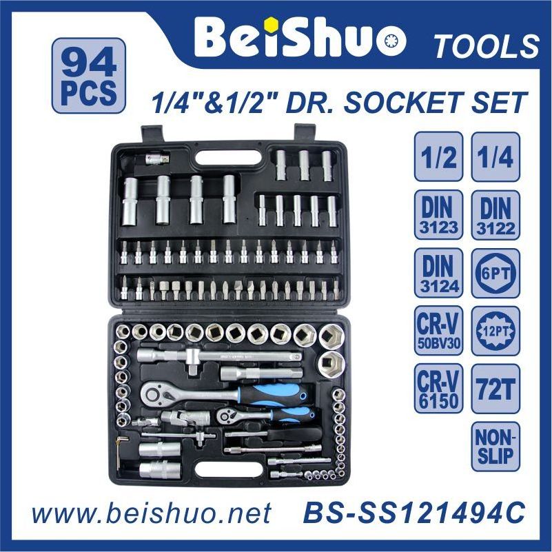 Promotional 94-Piece Hand Tool set Auto Repair Mechanic Tool Kit