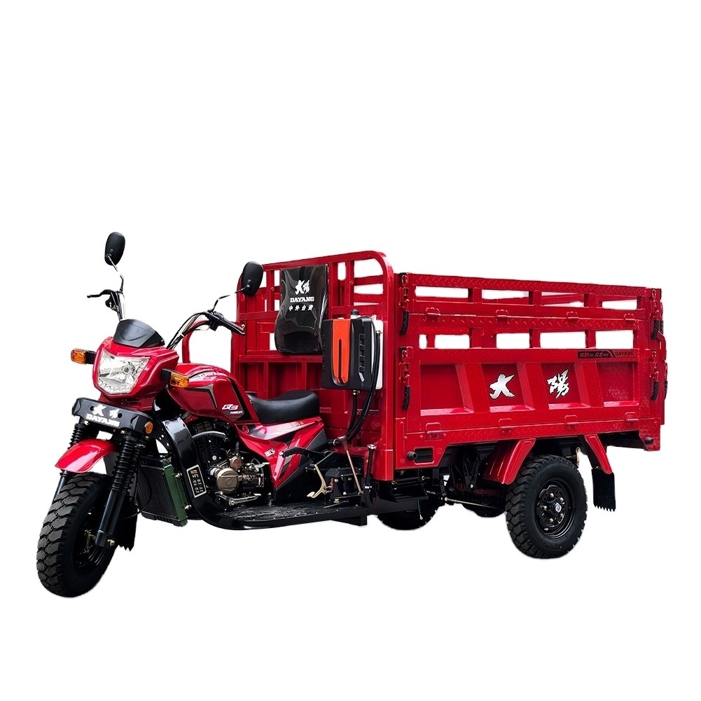 DAYANG Brand New Luxury Motorcycle Motorized Gas Power Cargo Tricycle Automatic 3 Wheel 201 - 250cc Hydraulic 09 Type 2m*1.3m