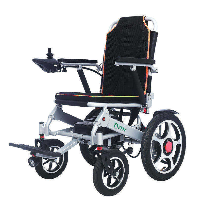 Lightweight Foldable E-wheelchair Aluminium Alloy 25KG 12AH Wheelchair to airplane usage Electric Wheelchair