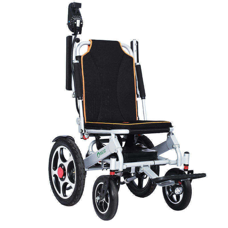 Lightweight Foldable E-wheelchair Aluminium Alloy 25KG 12AH Wheelchair to airplane usage Electric Wheelchair