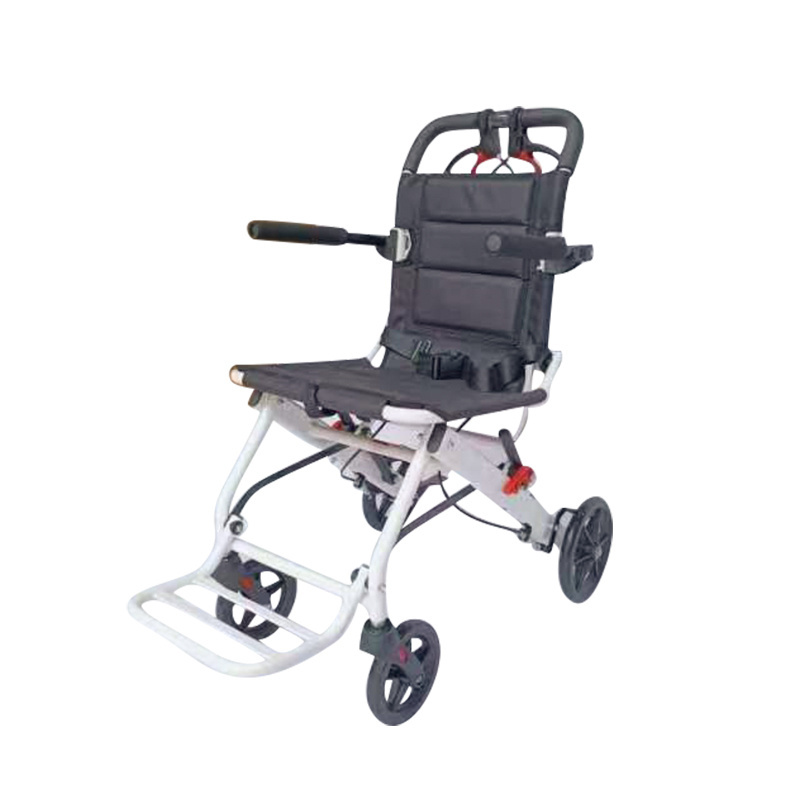 Aluminum alloy cheap hot sale foldable manual small white chair manual wheelcahir for disabled and handicapped person with CE