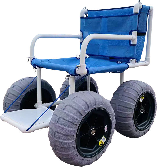 Professional Commode beach Wheelchair With Wheels Old Man Toilet Chair Bathroom outdoor wheelchair for beach - BZ-beach-01