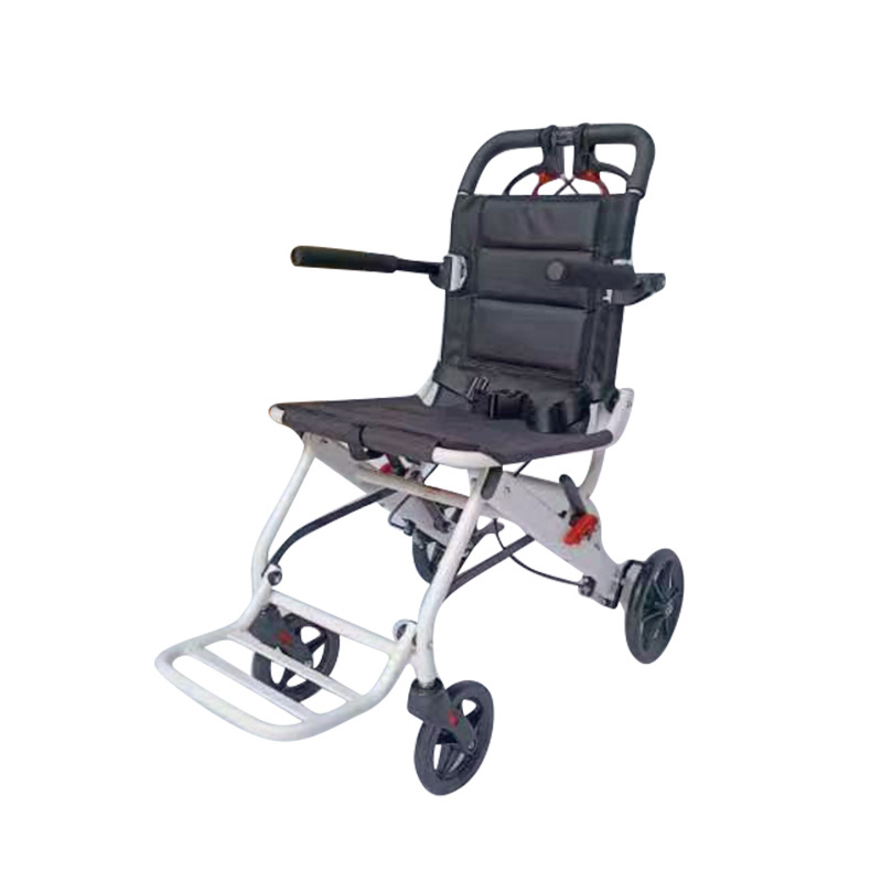 Aluminum alloy cheap hot sale foldable manual small white chair manual wheelcahir for disabled and handicapped person with CE