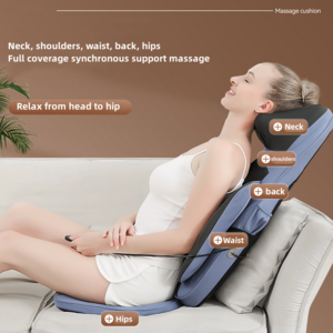 Belen Full Body Shiatsu Massage Chair Back Pain Relief Seat Red Light 3D Kneading Massage Cushion For Home Office Chair Car Seat