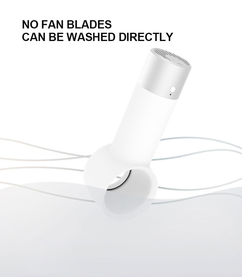 New Arrival Rechargeable Small Fan Handheld Bladeless Air Cooler Fan