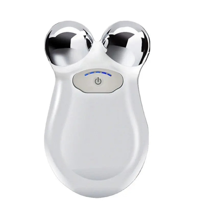 Home Use Anti Wrinkle V Face Mini EMS Facial Toning Device Skin Tightening Face Roller Neck Lifting Face Massager