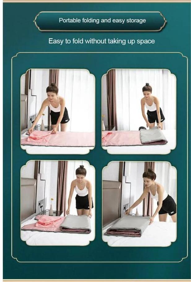 Quick Sweating Professional Weight Loss Detox Remote  Far Infrared Sauna Blanket  Body Wrap Slimming Heating Blanket