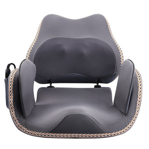 Folding Home Car Back Pain Relief Kneading Vibration Massage Seat Cushion Neck And Back Massager Full Body Massage Chair Cushion