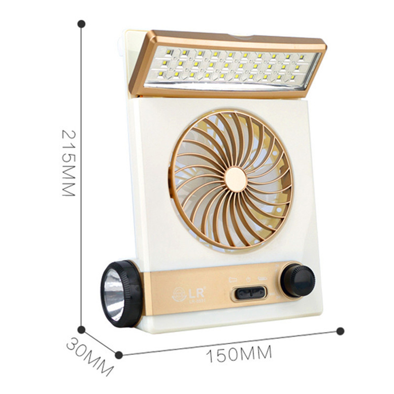 New Arrival Energy Saving Solar Fan Portable Multifunctional Led Camping Mini Air Cooling Fan