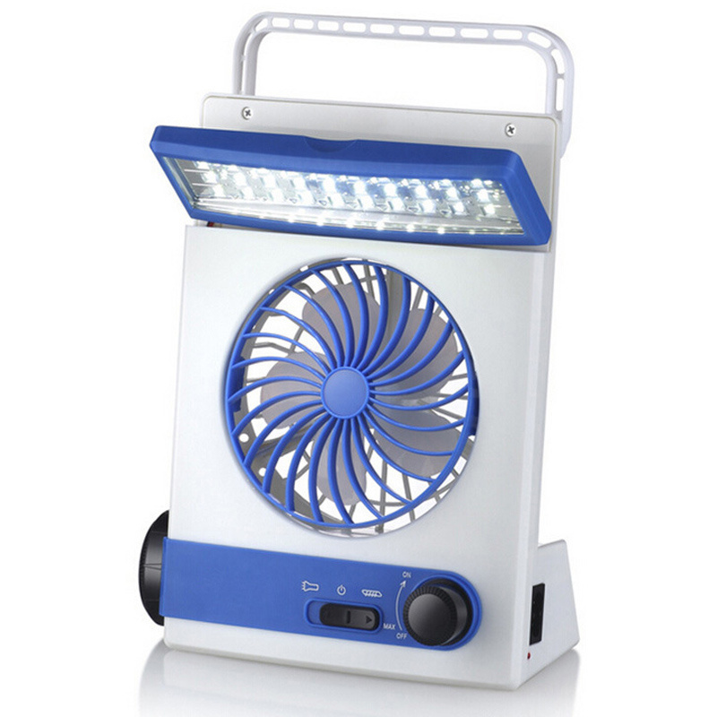 New Arrival Energy Saving Solar Fan Portable Multifunctional Led Camping Mini Air Cooling Fan