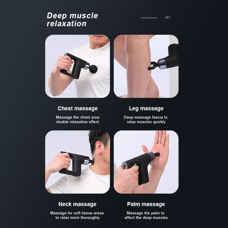 New Trending Massage Gun With Belt Full Body Massager Professional 2-in-1 Percussion Handheld Massager For Gym