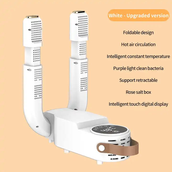 New Portable Smart Shoe Dryer Multi-Functional Folding Temperature Control Timing Uv Disinfection Deodorizing Shoe Dryer