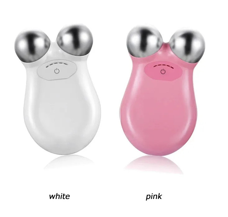 Home Use Anti Wrinkle V Face Mini EMS Facial Toning Device Skin Tightening Face Roller Neck Lifting Face Massager