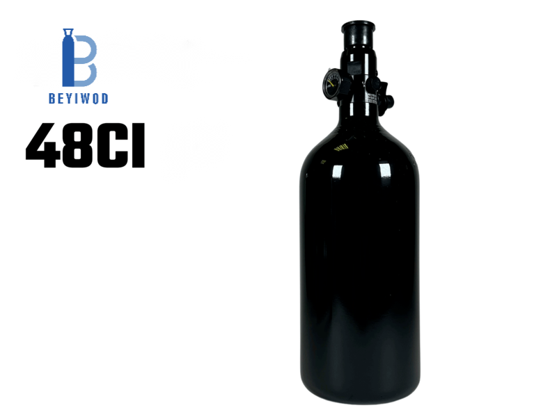 EU & UK Approved 13ci 48ci Aluminum Cylinders CO2 Bottles with regulator