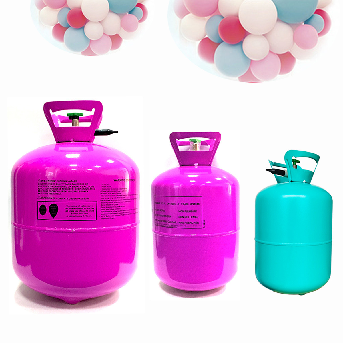 Empty Balloons Pure Helium Wholesale 30P 50P Helium Tank