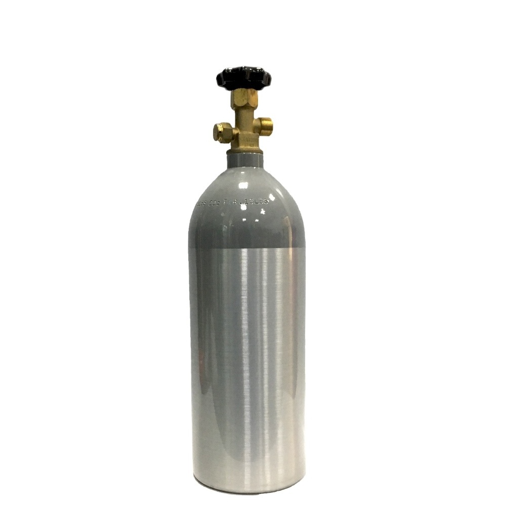 1800psi 2015psi 1.68 liter 2.5 lb 5 lbs CO2 Aluminum Cylinder CO2 Tank with 320 Valve