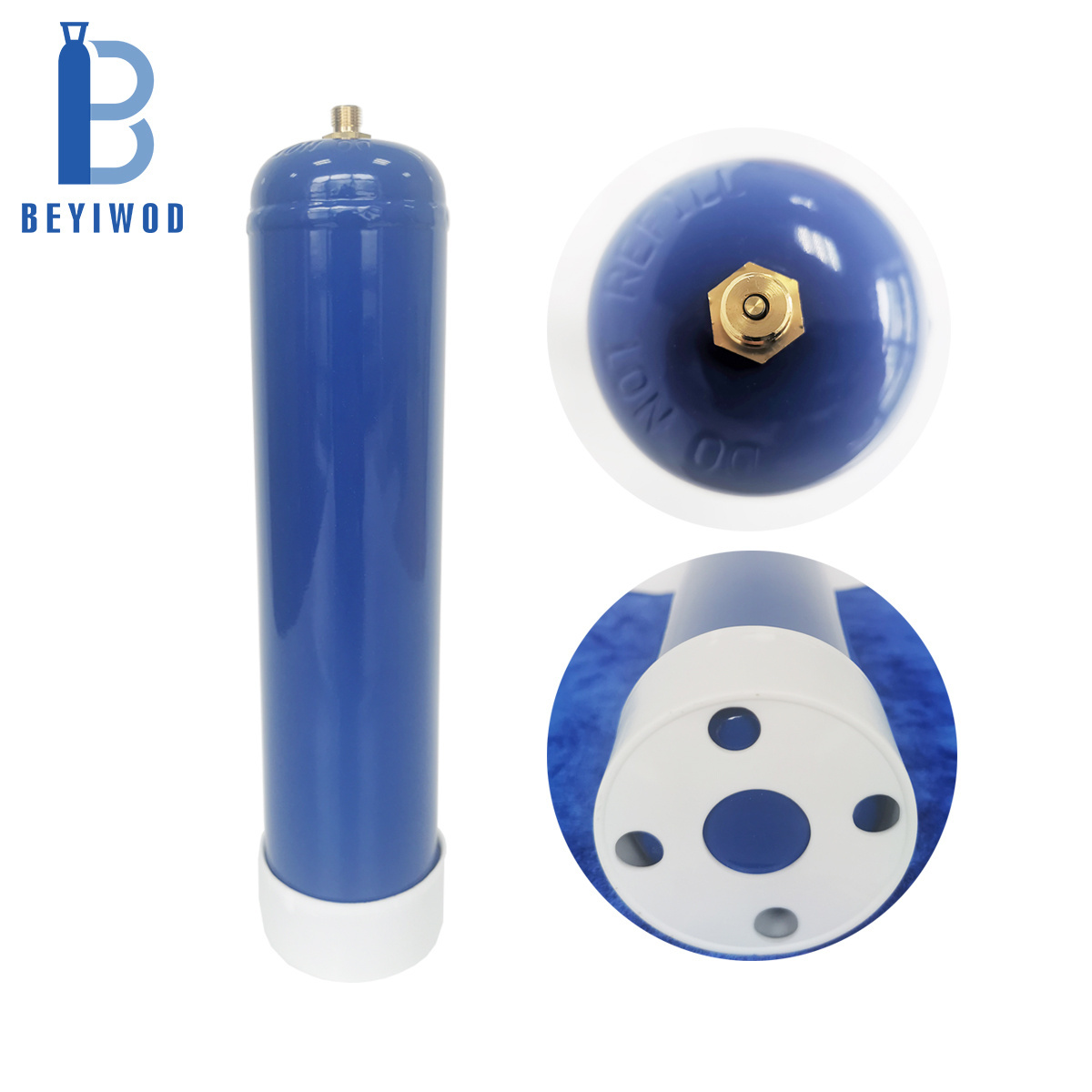 Portable Pure 99.9%  dipoasable Gas Cylinder 2.2L Disposable Helium Tank For Balloon or whipped 590g Cream Chargers