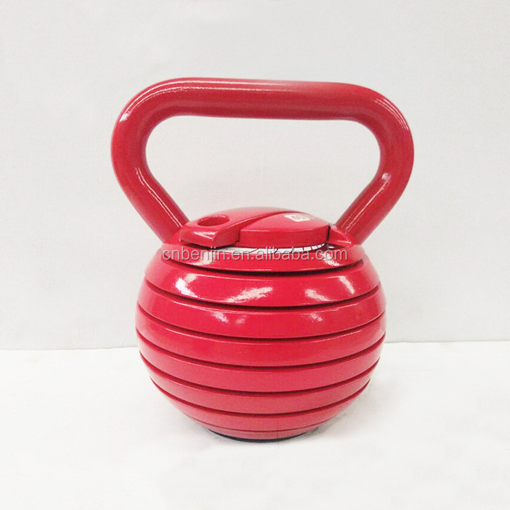 40 lbs Adjustable Kettlebell Weight W/ DVD. 5 lb increments Exercise Equipment Gym Kettle Bell Set