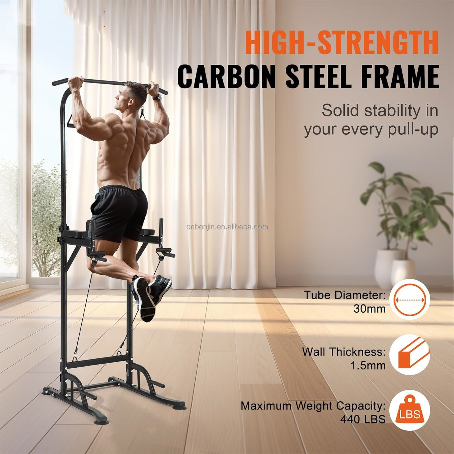 Push-up Stand Fitness Muscle Power Strength Training Press Rack Pull Up Tower for Exercise