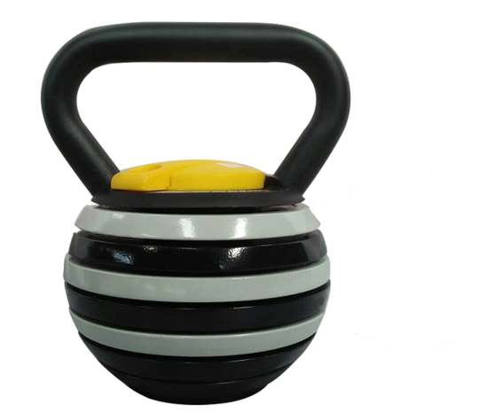 Adjustable 20 lbs Cast Iron Kettlebell Weight Set with 7 Weight Levels for Home Gym Office Exercise Strength Training for Unisex