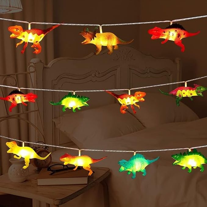 Hot Selling High Quality Decorating Kids Bedroom Home Holiday Led Lights Dinosaur String Lights