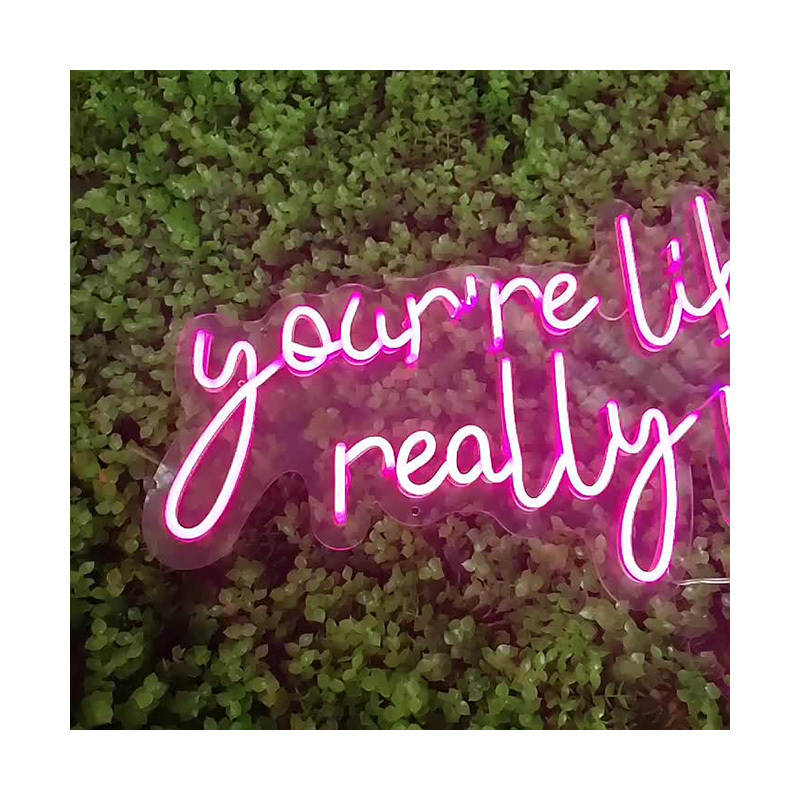 Wholesale Acrylic Led Neon Light Sign Customized You're Like Really Pretty