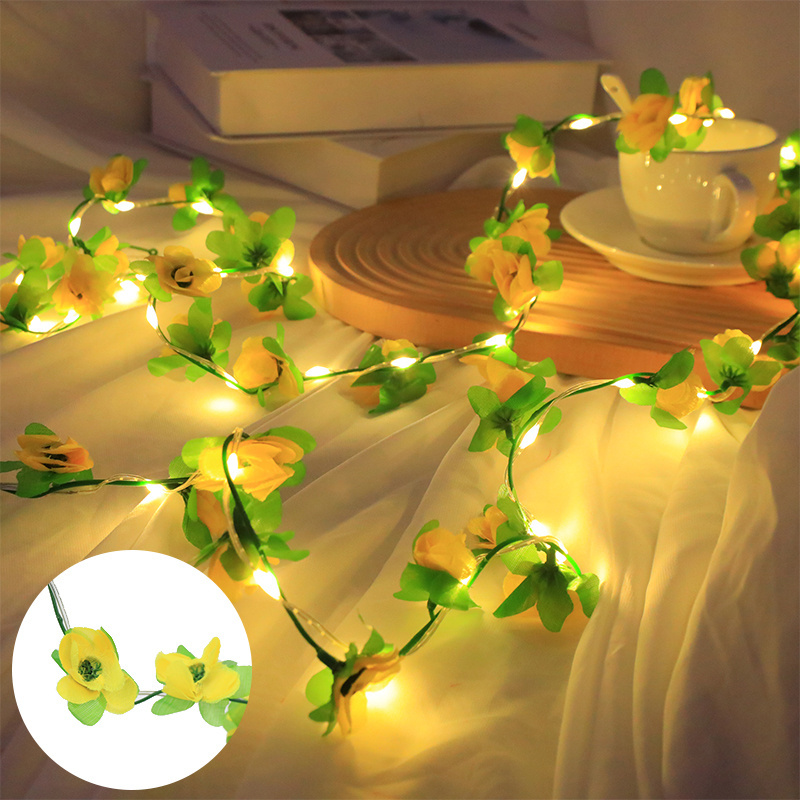 New In 2023 Christmas Garden Lights Plug Fairy Garland Led Decorate Flower Light Strings For Bedroom Decorations