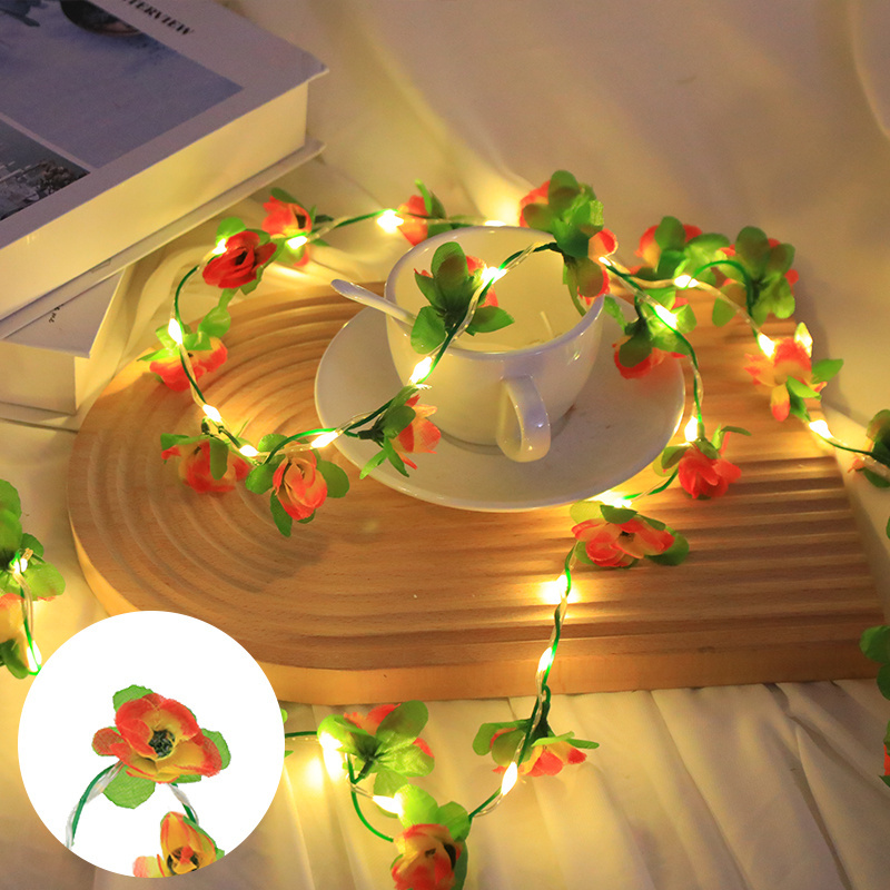 New In 2023 Christmas Garden Lights Plug Fairy Garland Led Decorate Flower Light Strings For Bedroom Decorations