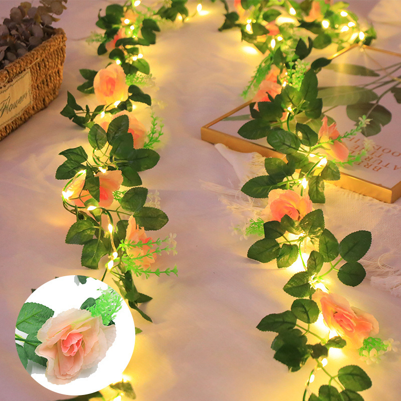 New In 2023 Christmas Garden Lights Plug Fairy Garland Led Decorate Flower Light Strings For Bedroom Decorations