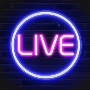 Live On Air Recording Acrylic Neon Light Usb Powered Led LIVE Sign For Wall Studio Game Room Tiktok Gamers Party Decoration