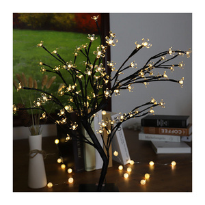 Hot Selling 24/ 48 Led Cherry Blossom Tree Light For Home Decoration