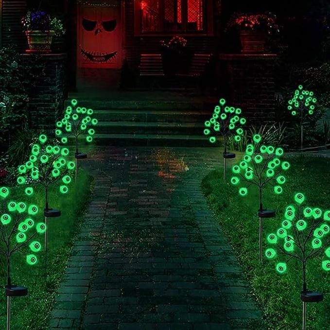 High Quality Wholesale Scary Eyeball Waterproof Stake Firefly Garden Lights Scary Eyeball Halloween Decorations