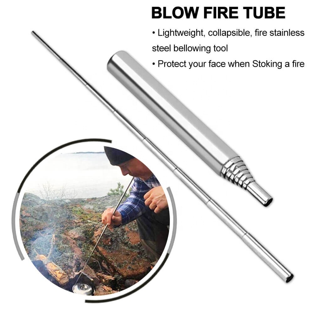 Natural Tinder Fire Starter Rod Jute Rope Wax Survival Multi Tool Camping Backpacking Waterproof Hiking Gears Kit