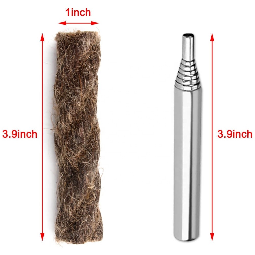 Natural Tinder Fire Starter Rod Jute Rope Wax Survival Multi Tool Camping Backpacking Waterproof Hiking Gears Kit