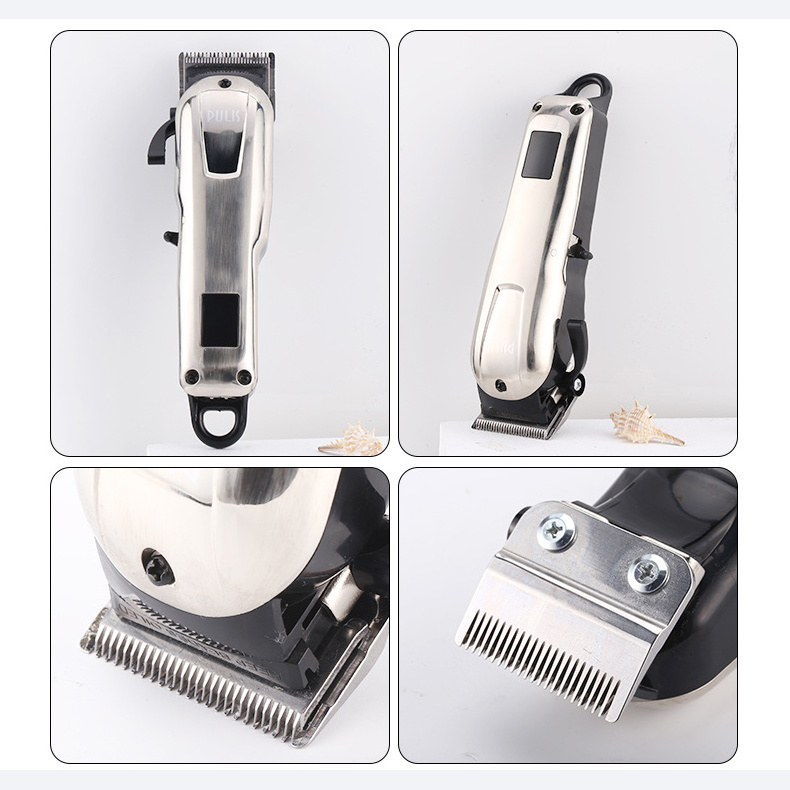 BES-9190A Professional Rechargeable cordless all metal hair cut machine barber hair clipper