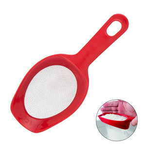 Besafe Household Kitchen Baking Tools ingredients measuring scoop shovel stainless steel plastic flour sift mesh sieve