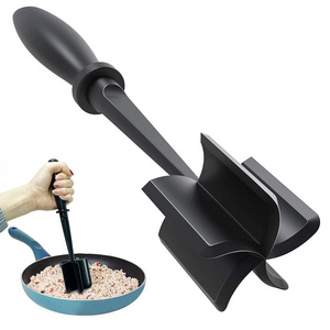 Besafe Heat Resistant Kitchen Heavy Duty Ground Beef Potato Smasher Food Meat Chopper Hamburger Masher Tool