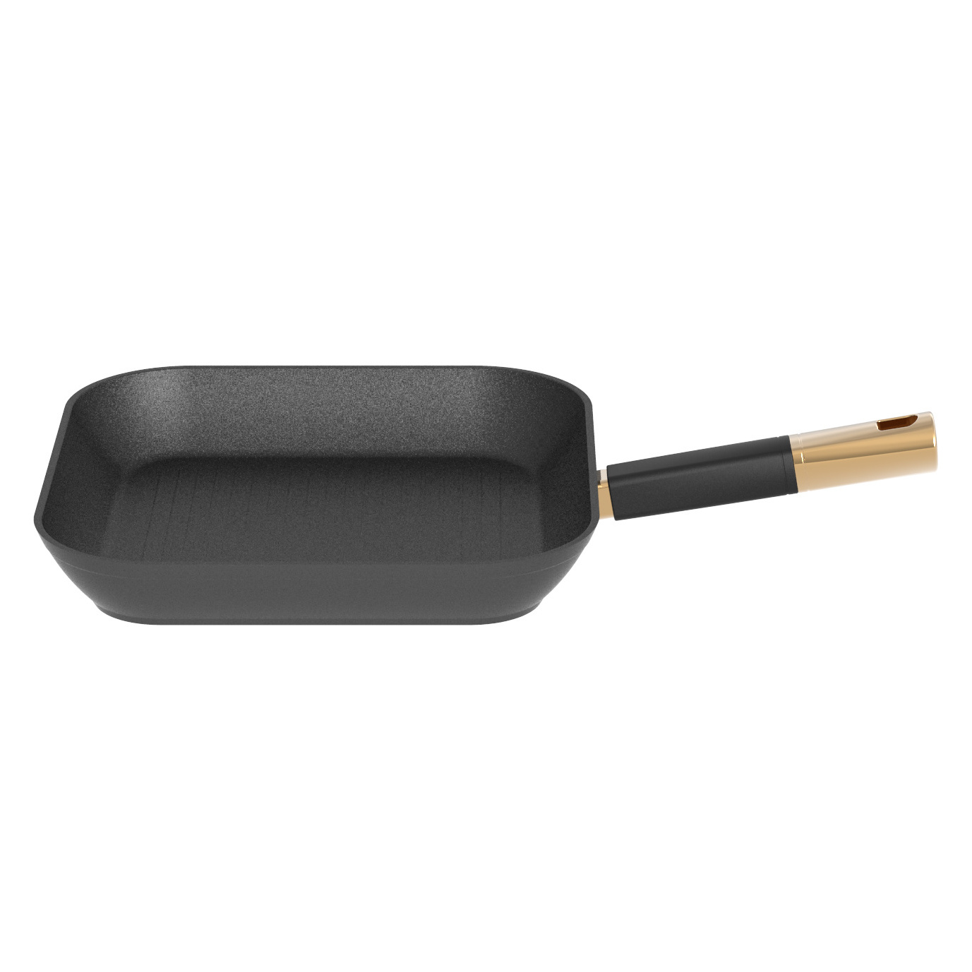 BESCO OEM Classical Elegance series 24cm Aluminium Alloy Black korean bbq grill nonstick pan Bakelite handle with silicone part