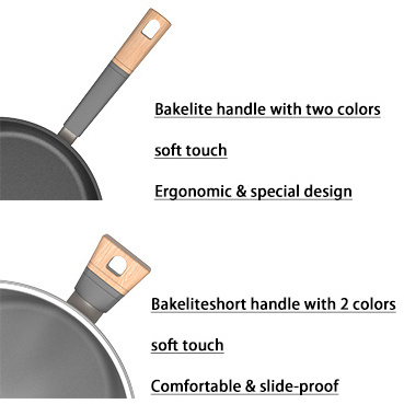 BESCO OEM Essence Series Alloy Aluminium Non-Stick Cookware Sets Induction Cookware Wholesale Gray Cookware