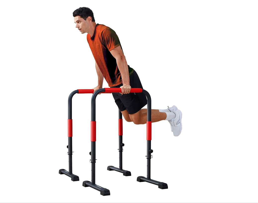 Factory Supply Chin Up Station Dip Stand Portable Split Dip Parallel Bar For Sale