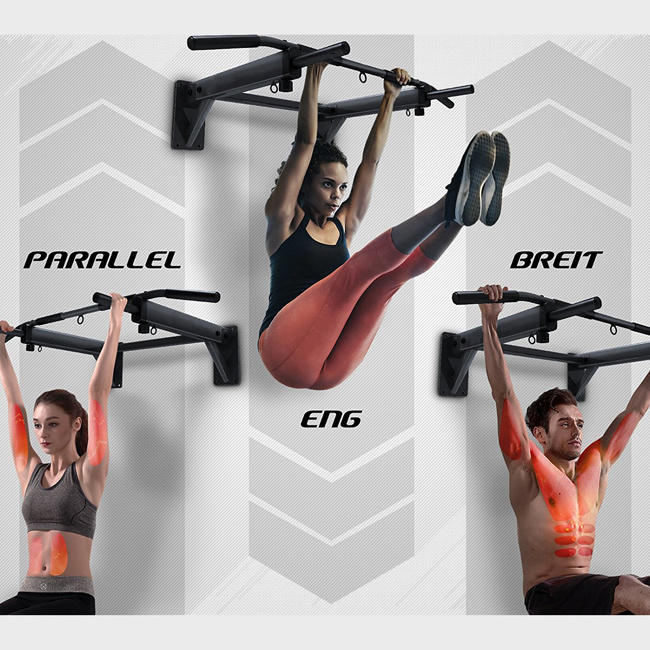 [new Js-090 2024 Hot Selling Indoor Iron Wall Mount Pull Up Chin-up Bar