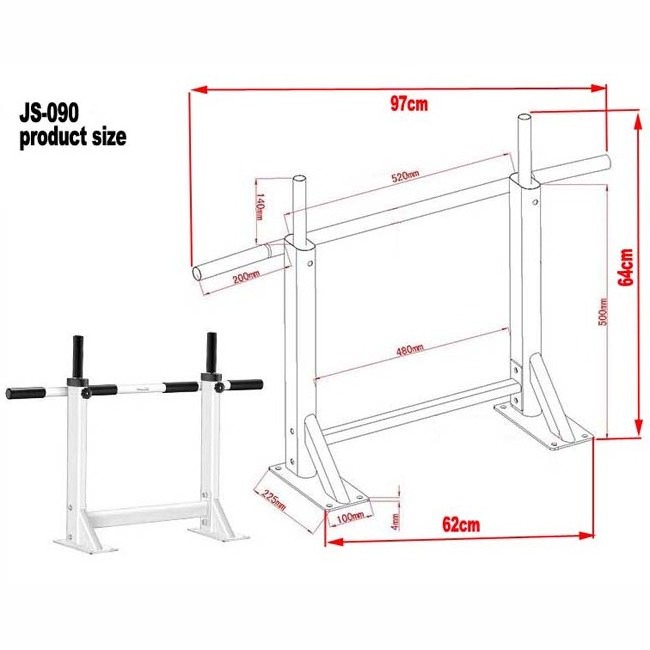 [new Js-090 2024 Hot Selling Indoor Iron Wall Mount Pull Up Chin-up Bar