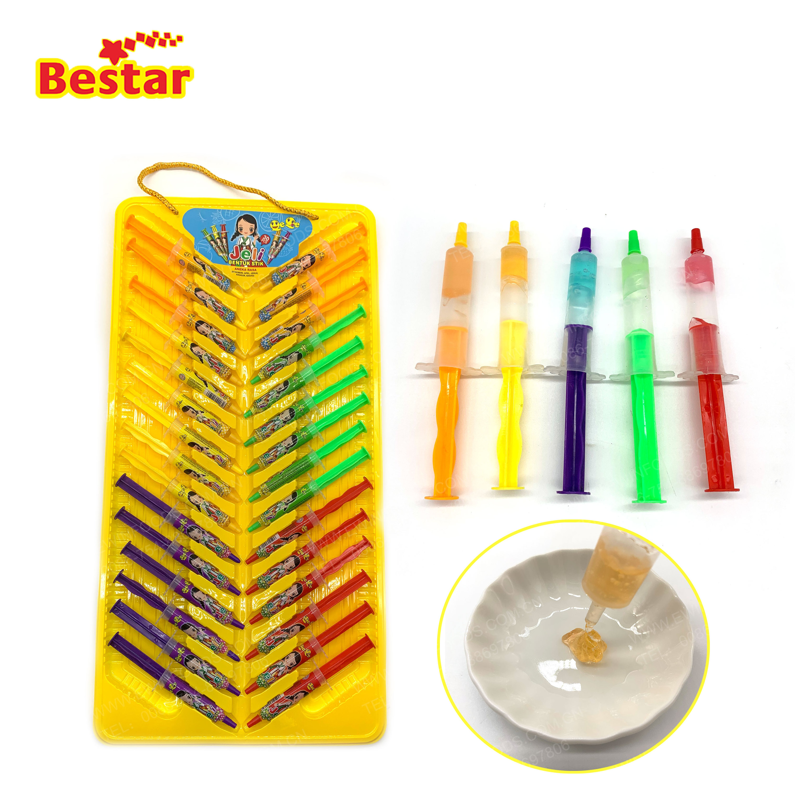 Multi-color Syringe Toy Jam Sugar Liquid Candies Children's Toys