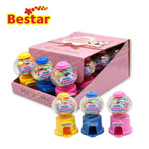 Funny Round small candy dispenser 40g mini gumball machine sweet candy toy for kids