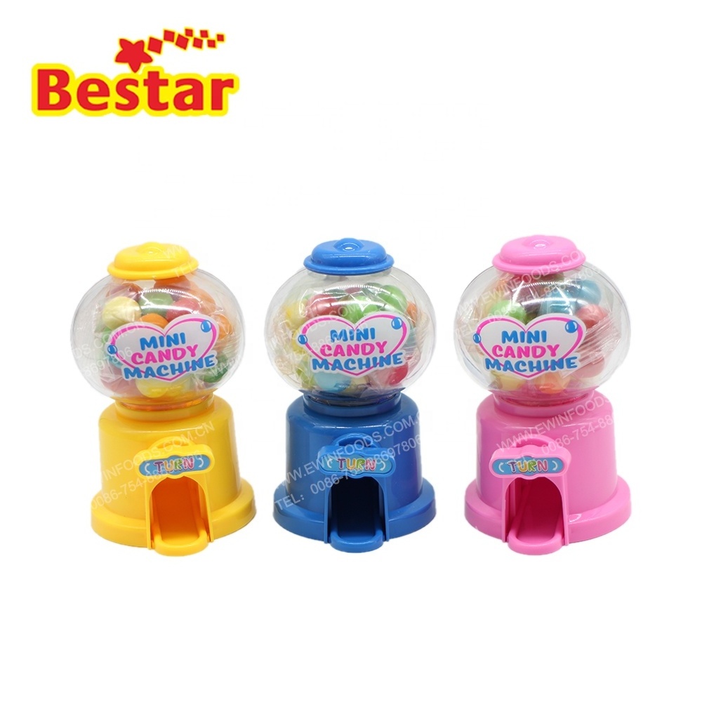 Funny Round small candy dispenser 40g mini gumball machine sweet candy toy for kids