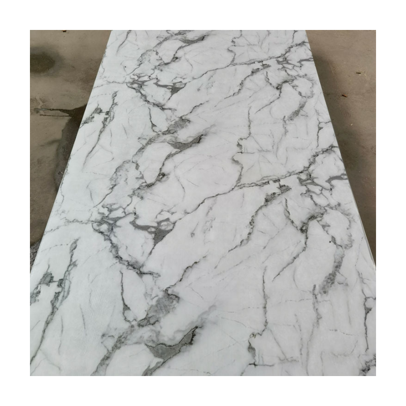 2024 New Design PVC Plastic Materials UV Marble Slate Carbon Rock Wall Panel / Board / Sheet