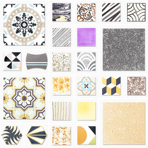 Vitagres 200x200 20x20 Best Wholesale White Black Pattern Porcelain Tile for Kitchen Floor and Wall