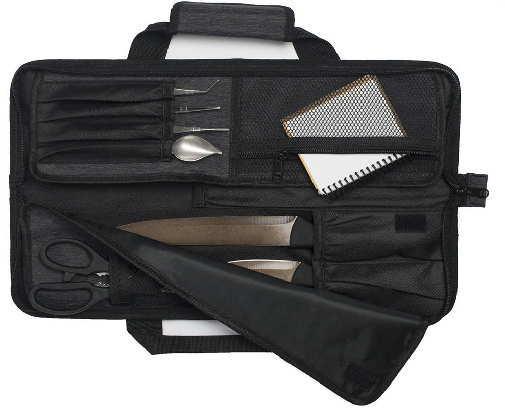 Tool Bag Pack for Knives Kitchen Utensils Lightweight Durable Stain Resistant Traveling Chef Knives not Included